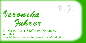 veronika fuhrer business card